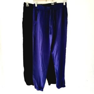 2 X TERRANOVA jogger navy and black light pants